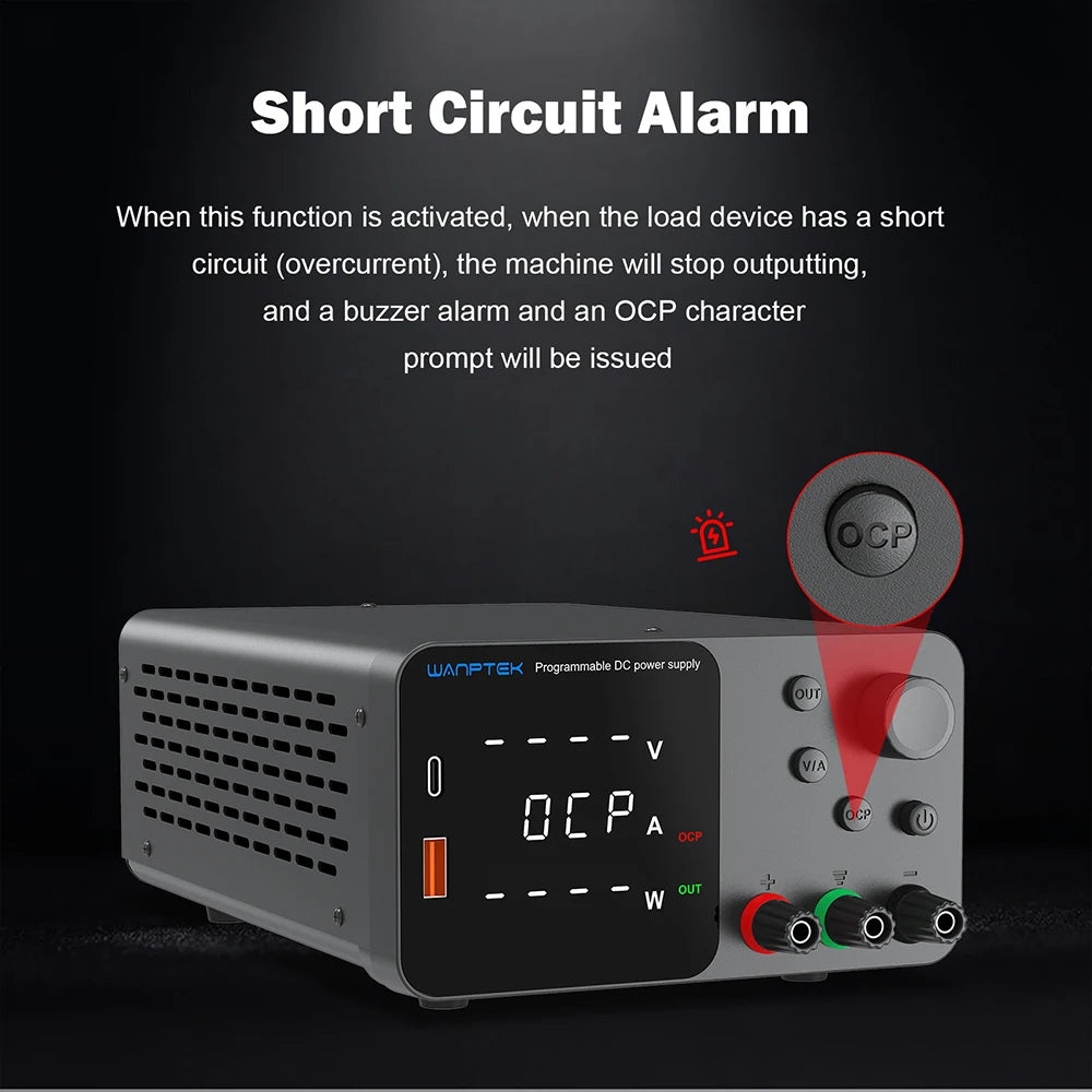 Wanptek Adjustable DC power supply 30V 10A 60V 5A Lab Bench Power Source Stabilized Power Supply Voltage Regulator Switch 120V3A by MVEnergo