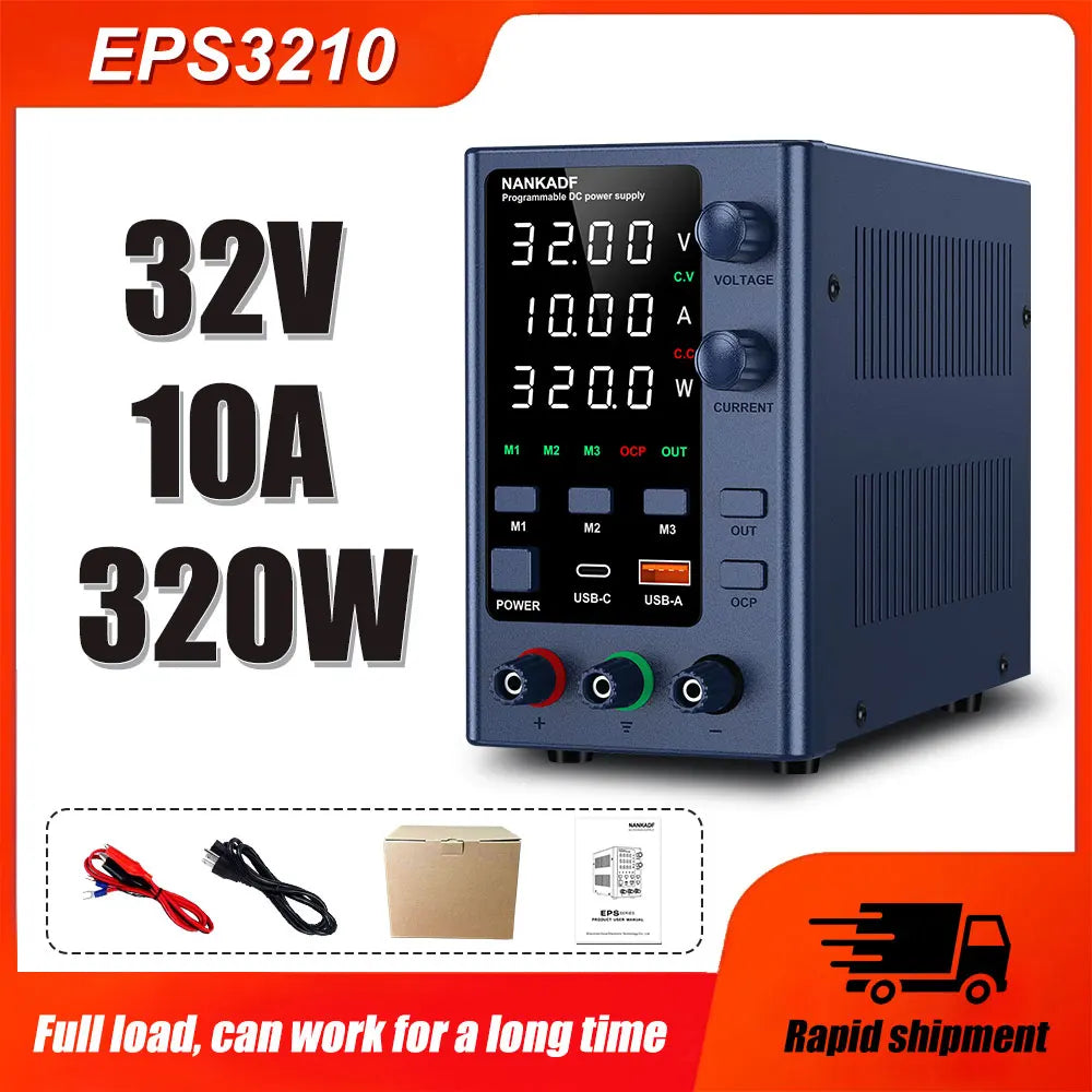 NANKADF DC Lab Power Supply 30V 60V Adjustable Voltage Regulator Preset Voltage Current Dual Input Voltage 220V/110V by MVEnergo