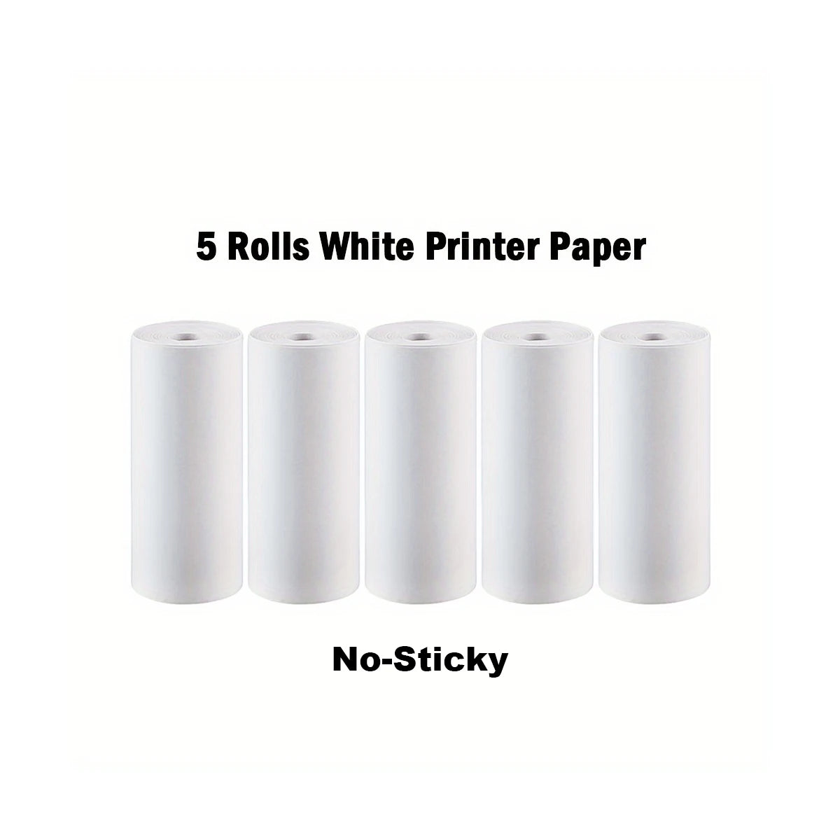 16Rolls Thermal Printer Papers 57x25mm Self-adhesive Thermal Papers HD Color Label Printers for Inkless Mini Portable Printer