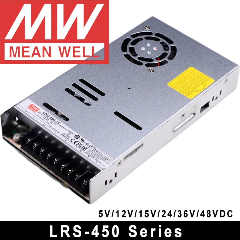 Original Mean Well RS-15/25 LRS-35/50/100/150/200/350/450/600 Series Meanwell 3.3V 5V 12V 15V 24V 36V 48V Switching Power Supply by MVEnergo