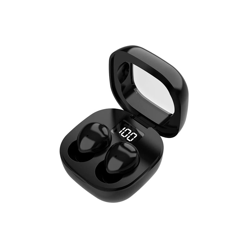 SK19 Bluetooth 5.3 Earphones Mini Invisible Headphones TWS Wireless Earbuds HIFI Stereo Noise Reduction Heasets with Microphones by MVEnergo