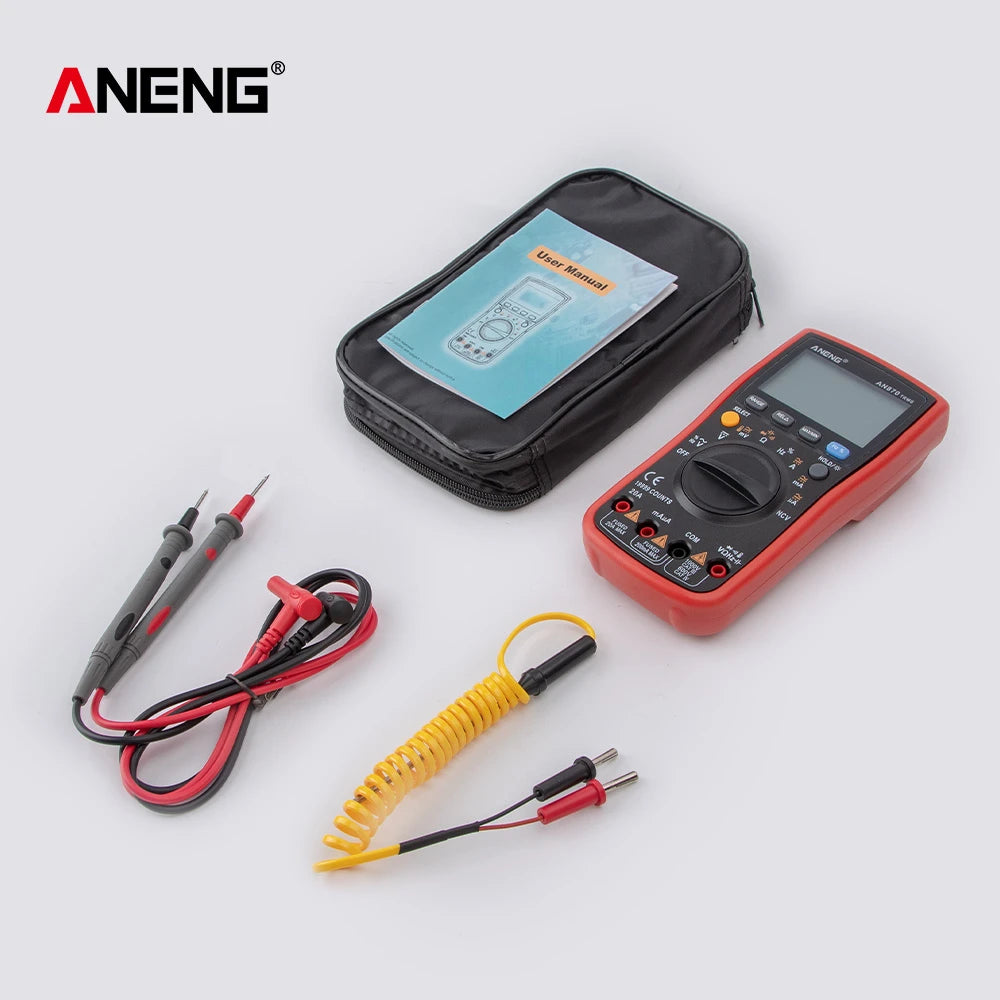 ANENG AN870 Profesional Digital Multimeter 19999 Counts True Rms AC/DC Voltage Current NCV Transistor Accurate Auto Range Tester by MVEnergo