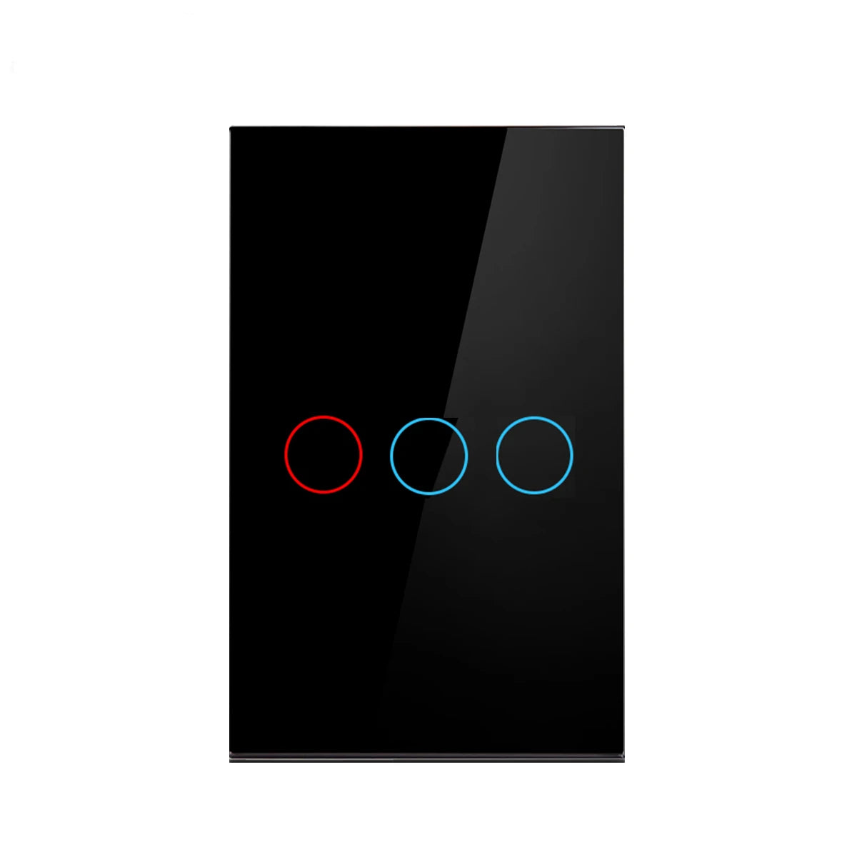 EU US Wall Touch Switch Crystal Tempered Glass Panel Light Switches 1/2/3 Gang 1 Way LED Indicator Sensor Electrical Button by MVEnergo