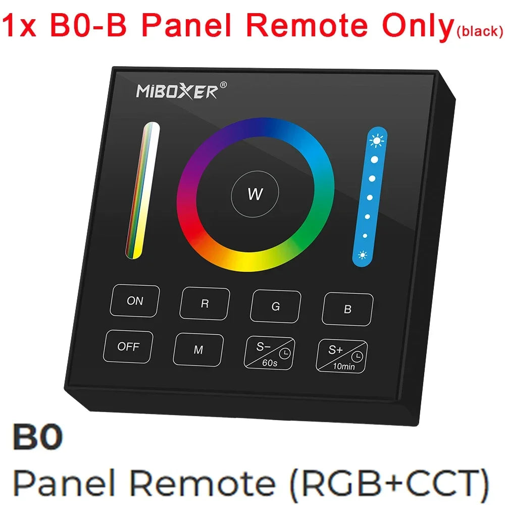 MiBoxer 2.4G Wireless RGBCCT LED Panel Remote FUT100 FUT092 FUT092B FUT088 FUT089 FUT089B FUT089S B3 T3 B4 T4 B0 B8 S2W+ C5 Y3