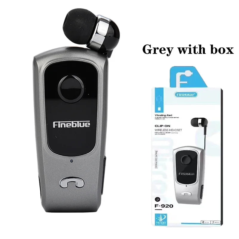 Fineblue F920 Wireless Earphone Bluetooth Headset Ears in Lotus with Wire Clip Earphones Handsfree Earbuds Retractable Headphone by MVEnergo