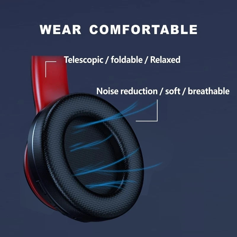 Lenovo HD200 Bluetooth Earphones Over-ear Foldable Computer Wireless Headphones Noise Cancellation HIFI Stereo Gaming Headset by MVEnergo