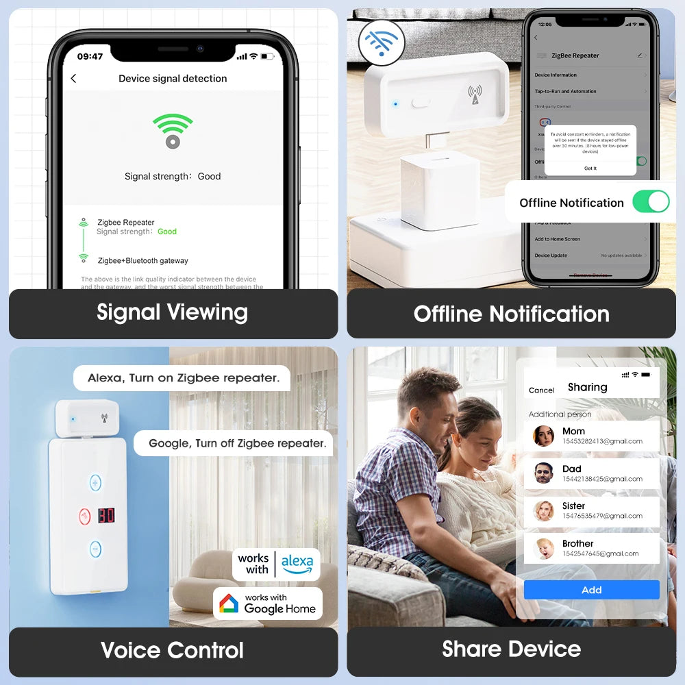 Smart Tuya Zigbee 3.0 wireless signal repeater Type-C signal amplifier can be used with ZigBee gateway hub smart life APP