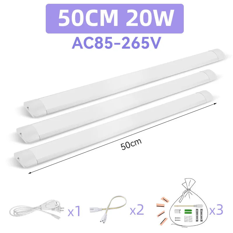 Led Tube Light Fixture High Brightness Lamp Tube 85V-265V Bar Lighting Bulb For Kitchen Home-Appliance Light Strip LED Luminaire by MVEnergo