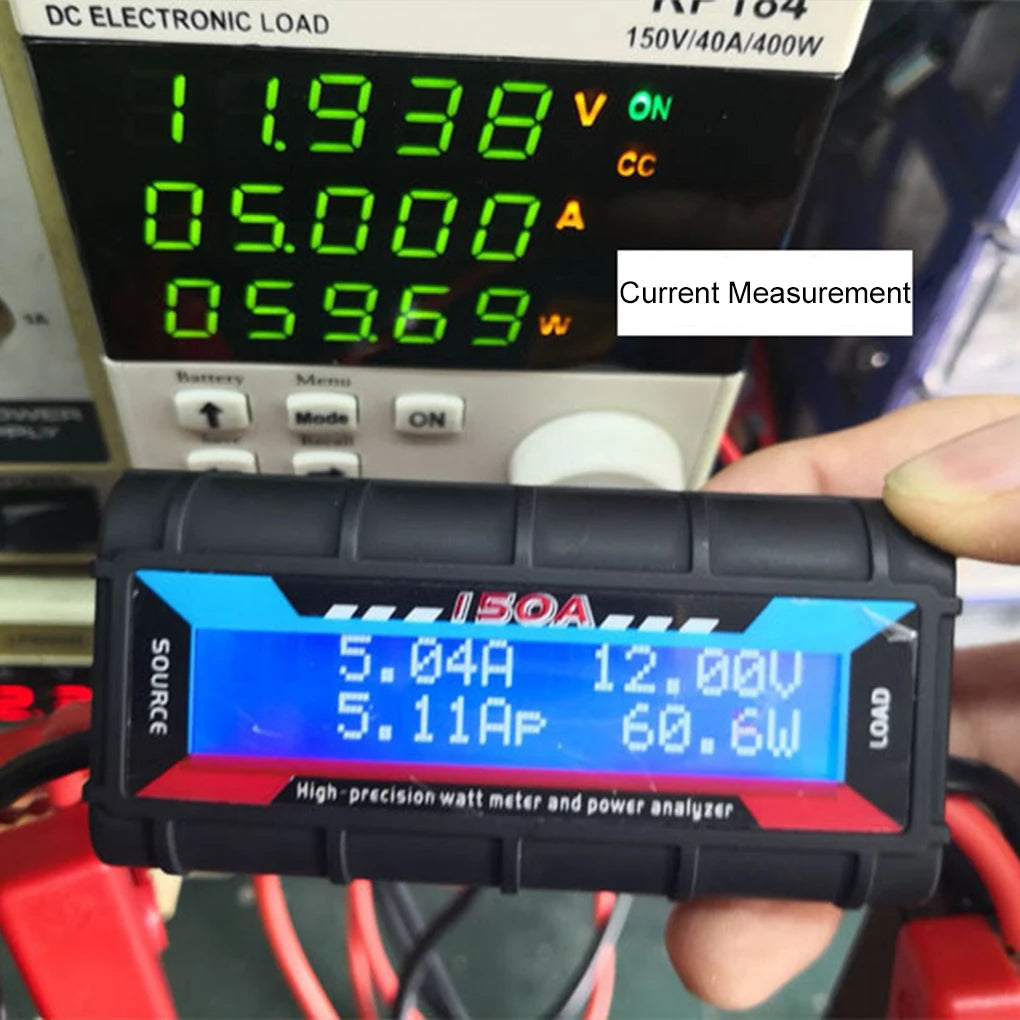 150A/200A Power Meter RC Model Aircraft Power Meter Analyzer Current Power Meter Solar Energy Tester with Photovoltaic Connector