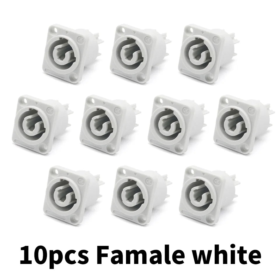 Powercon Connector Lockable Cable Connector + Chassis Socket for Electric Drill LED Screen Stage Lighting Power Connecting