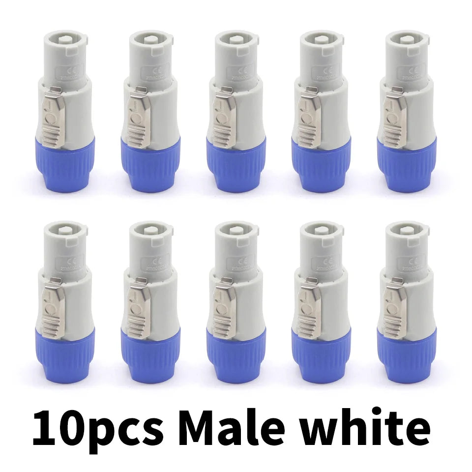 Powercon Connector Lockable Cable Connector + Chassis Socket for Electric Drill LED Screen Stage Lighting Power Connecting