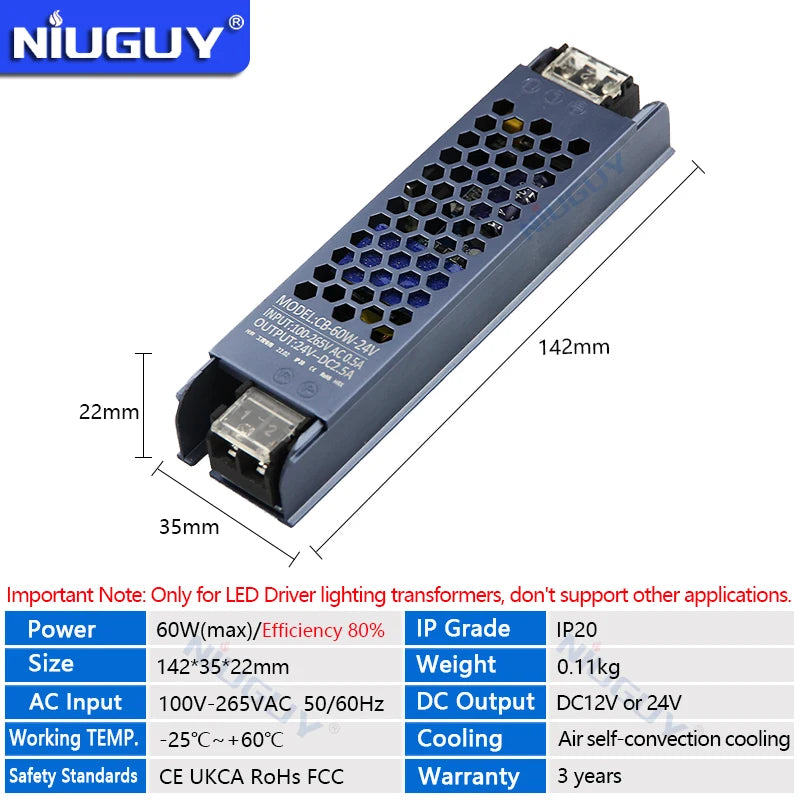 High Quality Ultra Thin LED Lighting Transformers DC 12V 24V Power Supply 60W 100W 150W 200W 300W 400W 500W LED Driver Converter