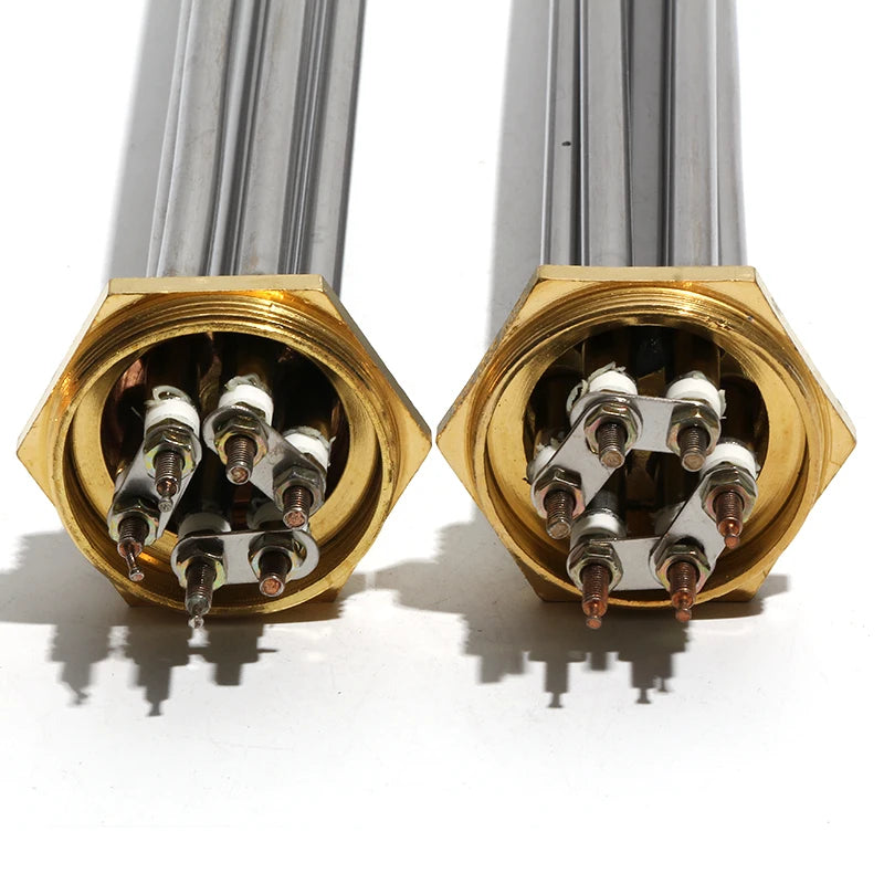 LUJINXUN Electric Water Heater DN32 DN40 DN50 Immersion Heating Element SUS304 220V Tubular Booster 3KW 4.5KW 6KW 9KW 220V 12KW by MVEnergo