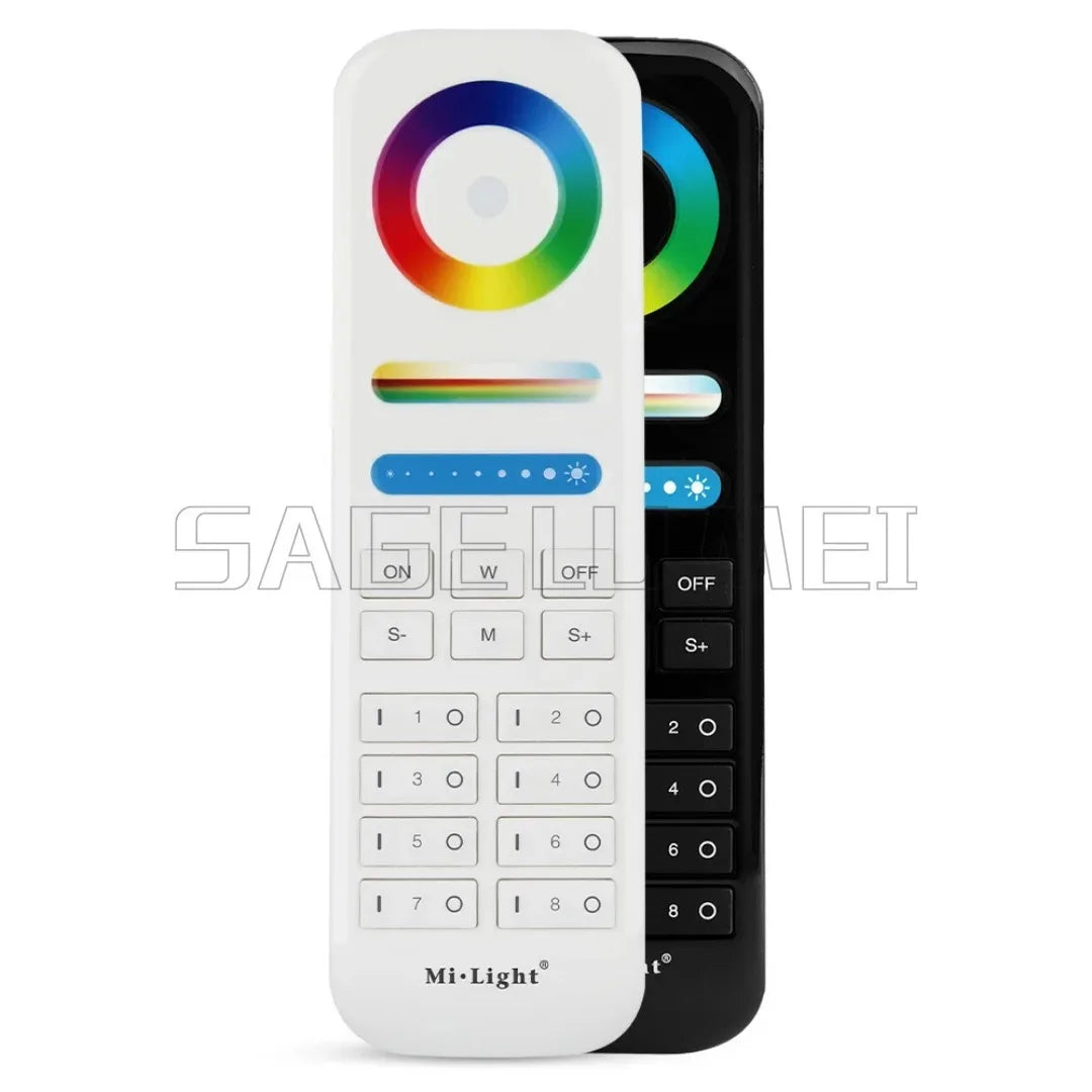 MiBoxer 2.4G Wireless RGBCCT LED Panel Remote FUT100 FUT092 FUT092B FUT088 FUT089 FUT089B FUT089S B3 T3 B4 T4 B0 B8 S2W+ C5 Y3