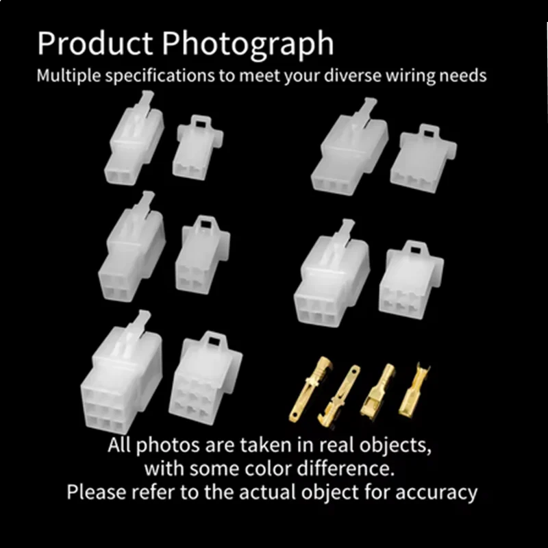 Car Motorcycle Electrical Connectors: 2.8mm 2 3 4 6 9 Pin Wire Terminal Hooks for Male & Female Terminals Assorted Kit by MVEnergo