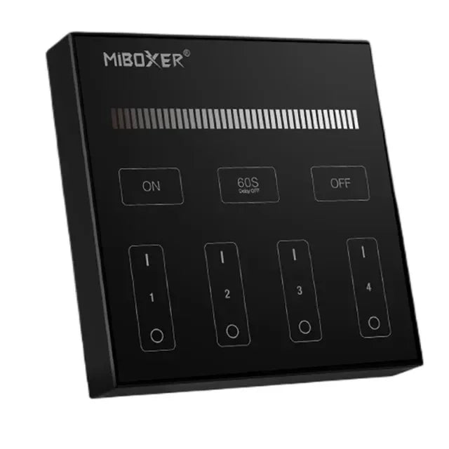 Miboxer B0 B1 B2 B3 B4 B8 2.4GHZ LED Touch Panel Remote 4-Zone/8-Zone Dimming Controller for Single Color/RGB+CCT/RGBW/ LED Lamp