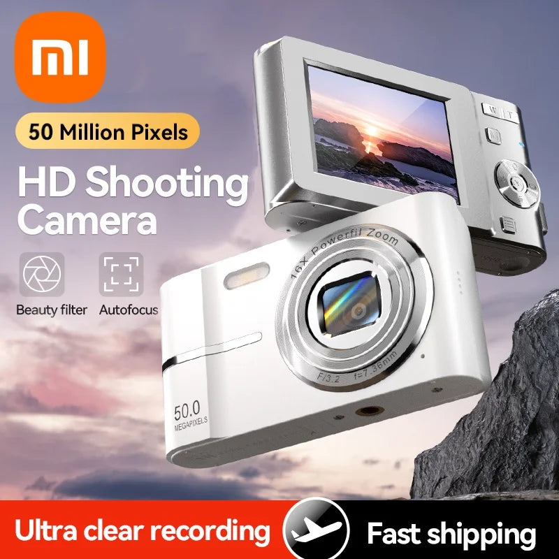 Xiaomi 4K Digital Camera 50MP 16X Student Camera Outdoor Anti-Shake Digital Video Camera Flash Video Recorder Small Video Camera by MVEnergo