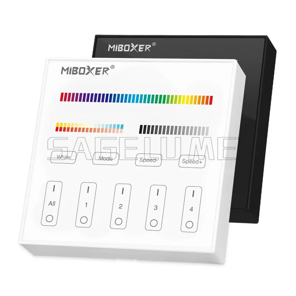 MiBoxer 2.4G Wireless RGBCCT LED Panel Remote FUT100 FUT092 FUT092B FUT088 FUT089 FUT089B FUT089S B3 T3 B4 T4 B0 B8 S2W+ C5 Y3