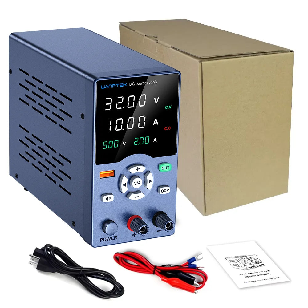 Lab Power Supply Encoder adjustment Adjustable DC Power Supply 30V 10A 5A Bench Power Source 120V 60V 5A 3A for gold-plating by MVEnergo