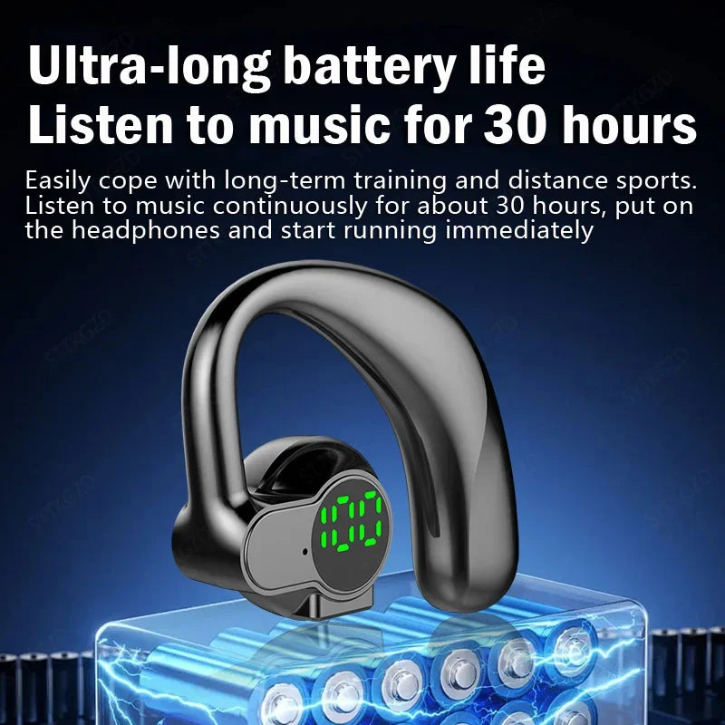 Wireless Bluetooth Headphones Full Open Headset Air Conduction Ear Hook Earphones Handsfree Noise Canceling Audifonos Sports by MVEnergo