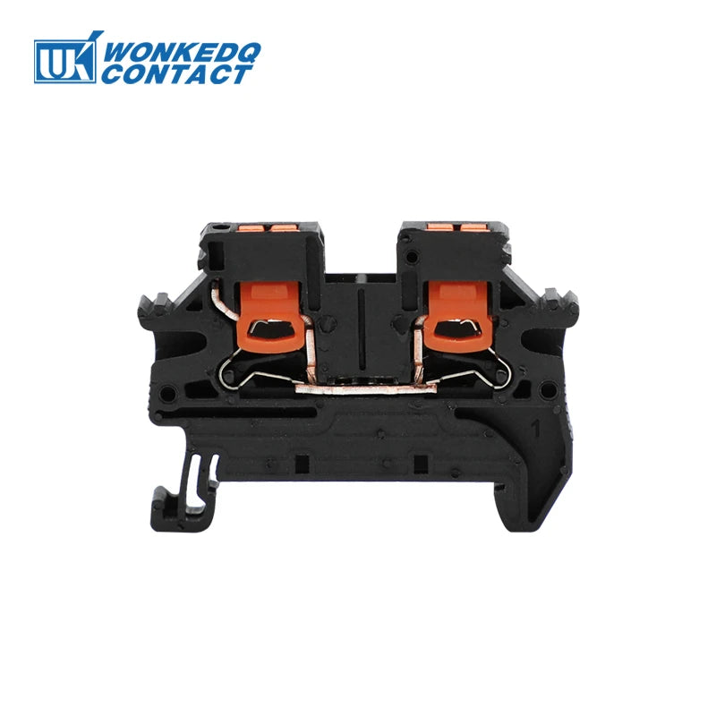 10Pcs PTV 2.5 DIN Rail Terminal Block Side-Entry Push-in Connection 2.5mm² 12 AWG Cable Wiring Electrical Wire Connector PTV2.5