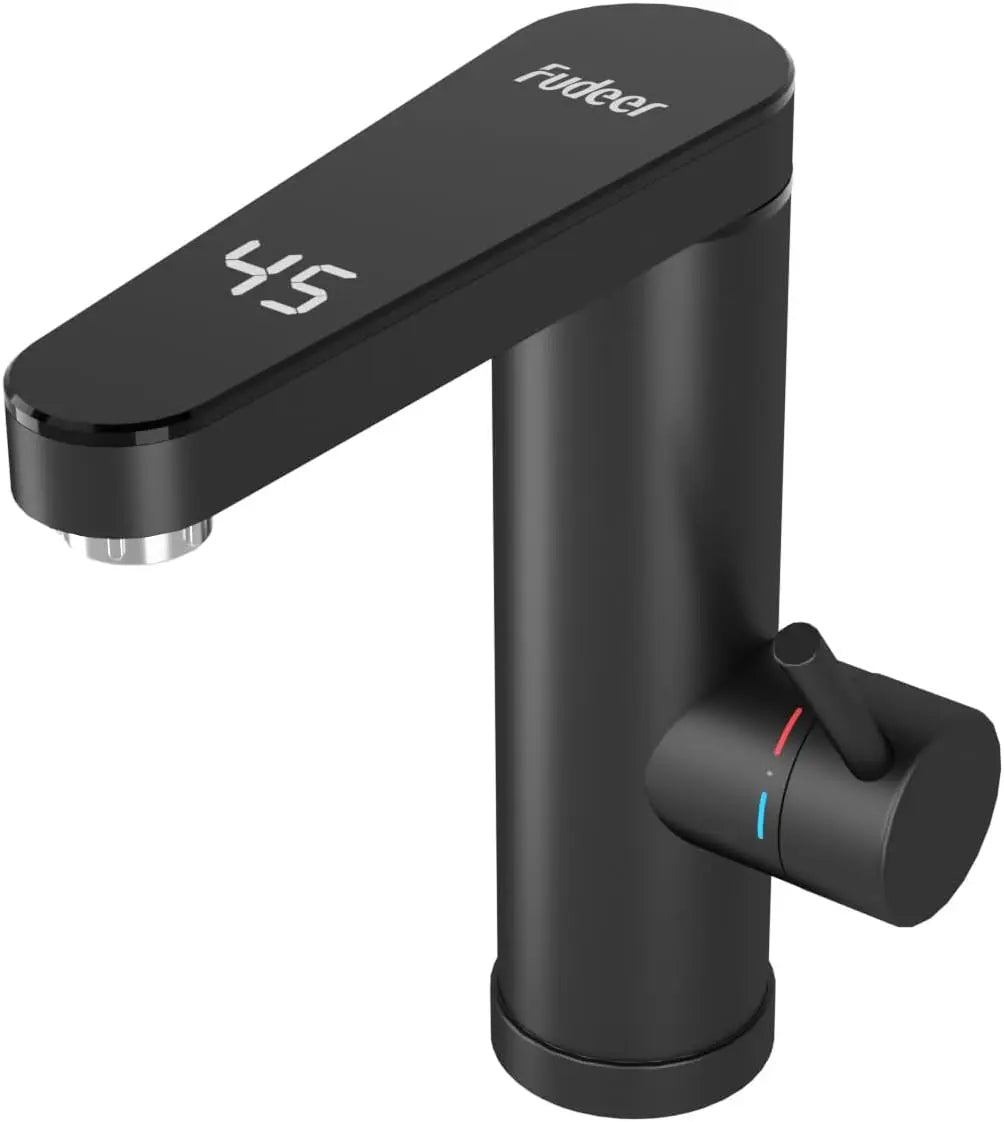 Fudeer 3400W 220V Electric Kitchen Water Heater Tap Instant Hot Stainless Steel Water Faucet Heater Cold Heating Faucet by MVEnergo