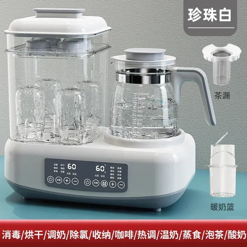 220V Baby Bottle Sterilizer with Drying Two-in-one Warm Milk Heater Constant Temperature Kettle Feeding Milk Mixer Electric C by MVEnergo