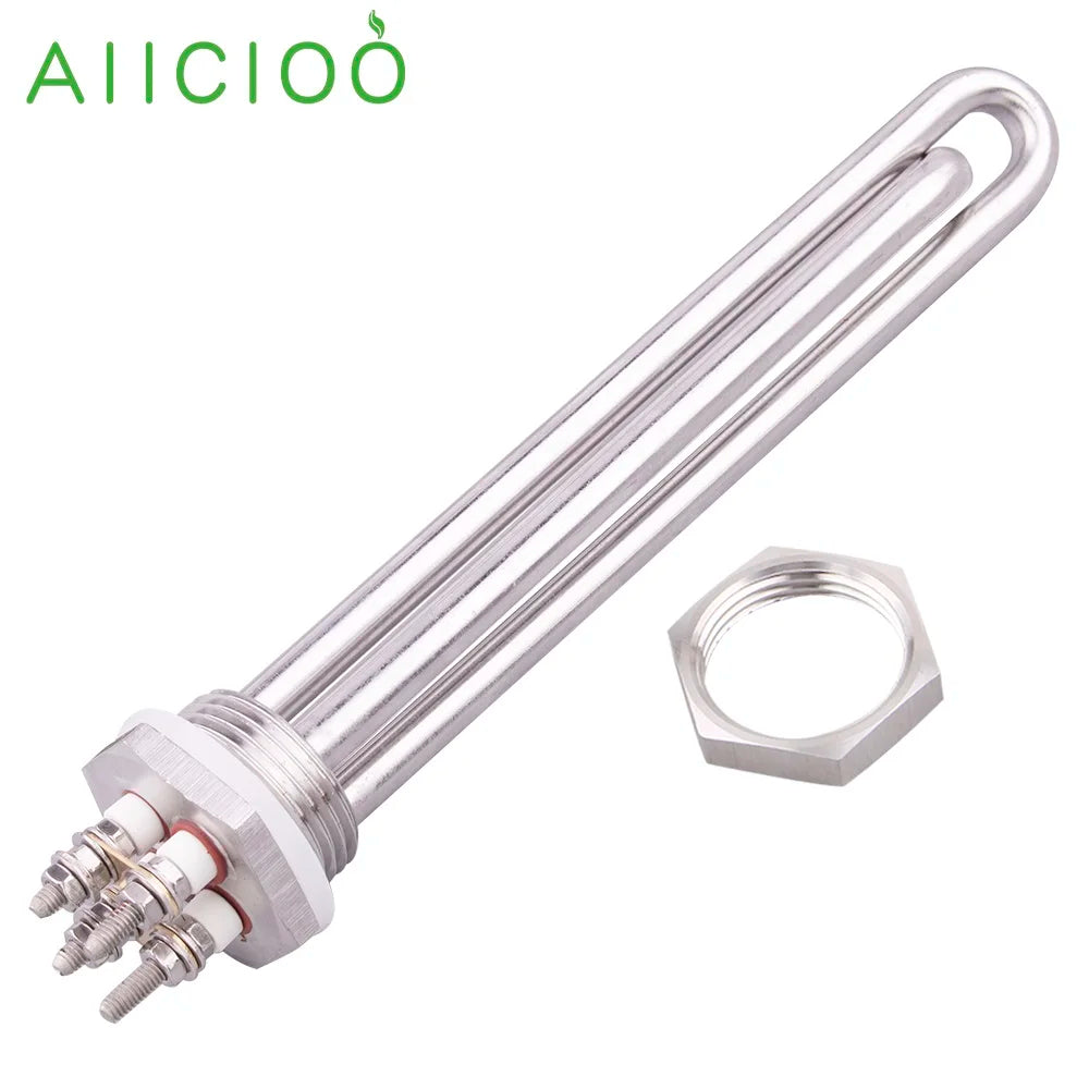 12V Heating Element Immersion Water 1 inch BSP DN25 100W 200W 300W 400W 600W Electric Solar Tubular Heater by MVEnergo