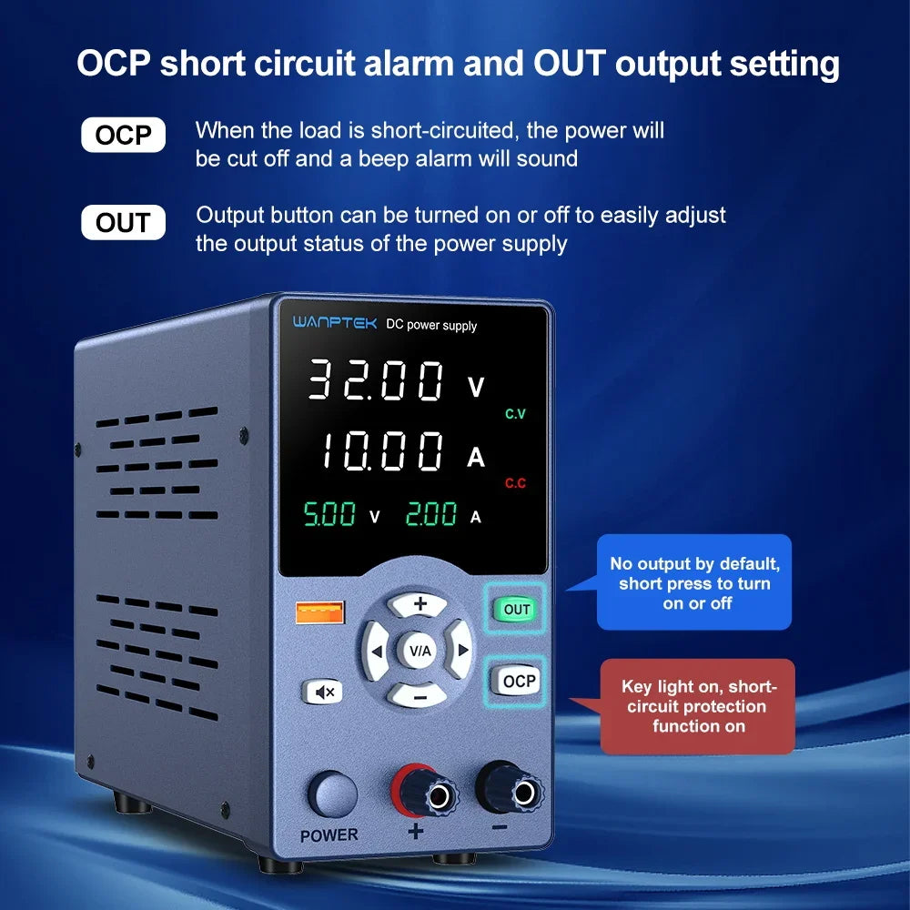 Lab Power Supply Encoder adjustment Adjustable DC Power Supply 30V 10A 5A Bench Power Source 120V 60V 5A 3A for gold-plating by MVEnergo