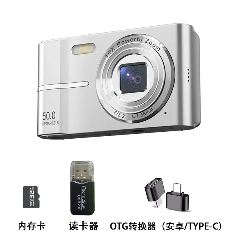 Xiaomi 4K Digital Camera 50MP 16X Student Camera Outdoor Anti-Shake Digital Video Camera Flash Video Recorder Small Video Camera by MVEnergo