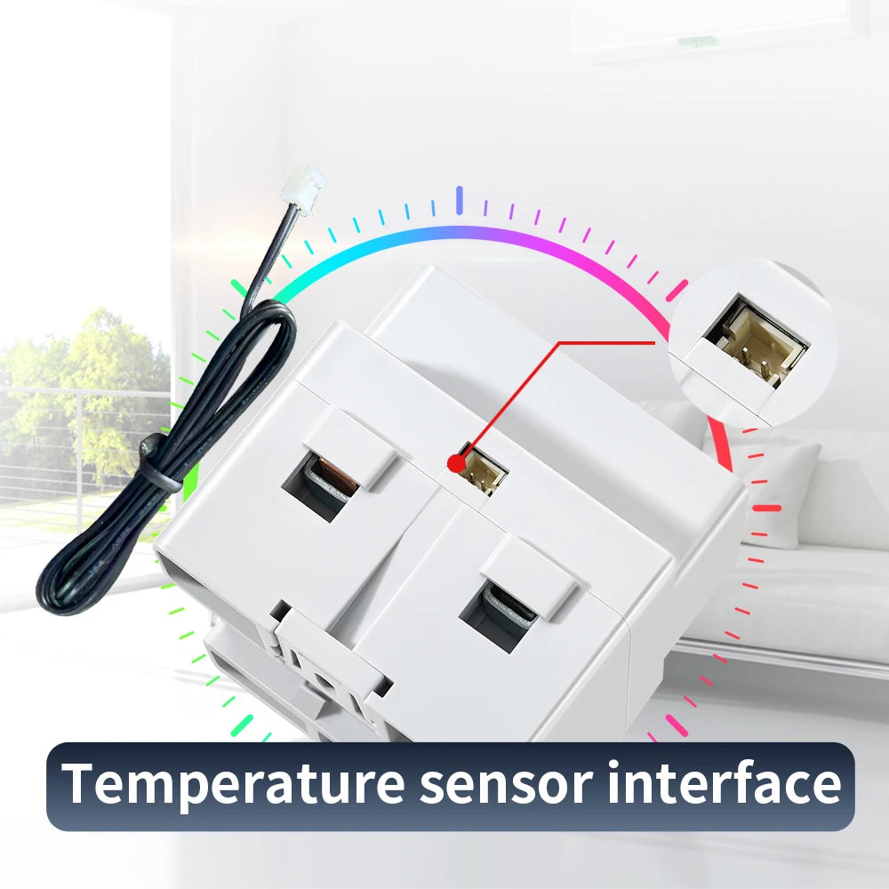 Tuya WiFi Smart Power Meter Earth Leakage Protector Switch Wattmeter Current Voltage Monitor Relay Circuit Breaker Energy Meter