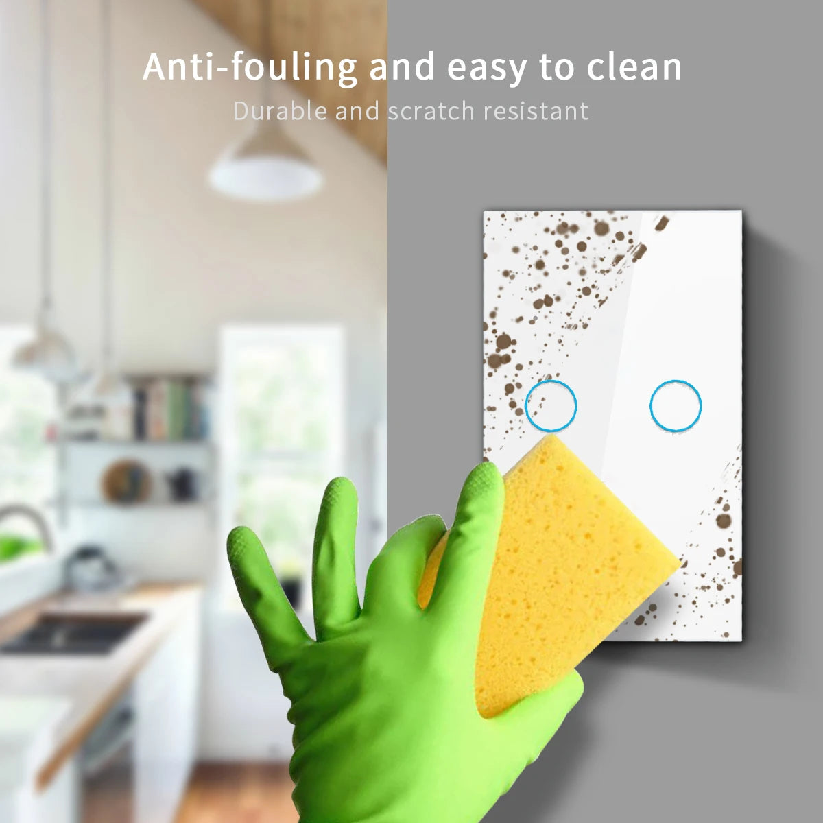 AC100-240 Touch Switch Power Led Panel Wall Light Switches Tempered Black White Crystal Glass 1/2/3 Gang Interruttore Switch by MVEnergo