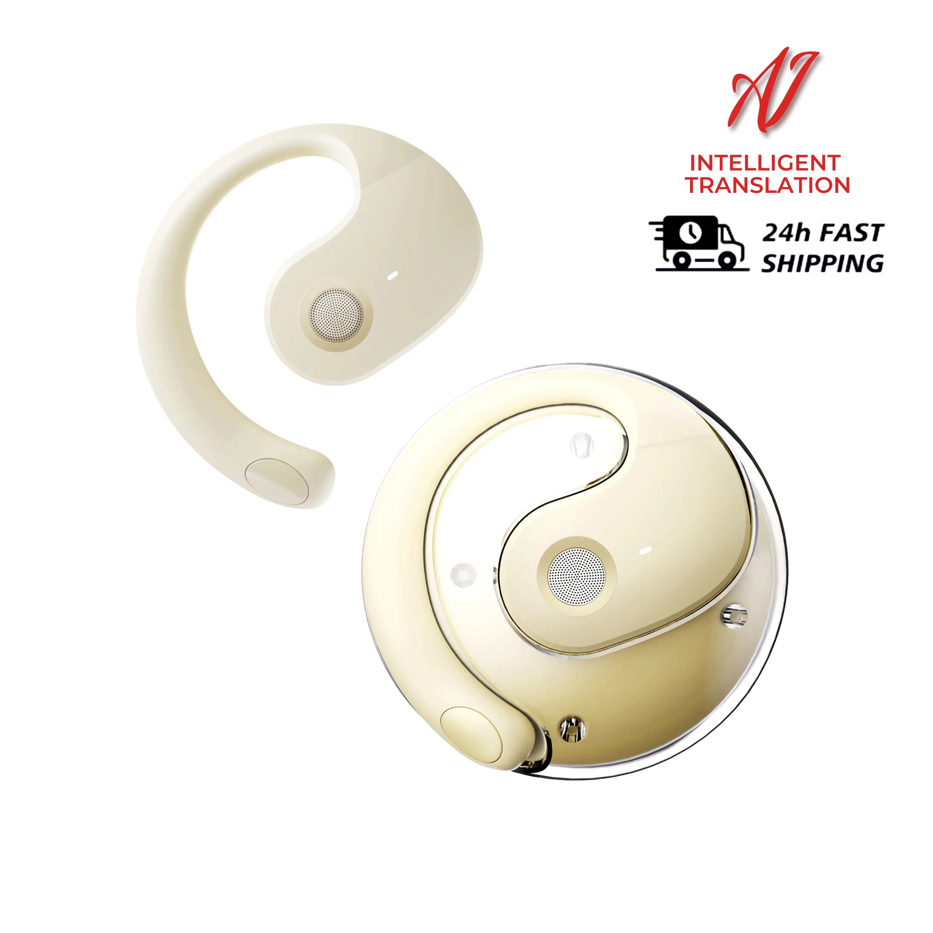 144 Language Translation Wireless Headphones Smart Waterproof Ai Real-time Translator Bluetooth 5.4 Earbuds Business Earphone by MVEnergo