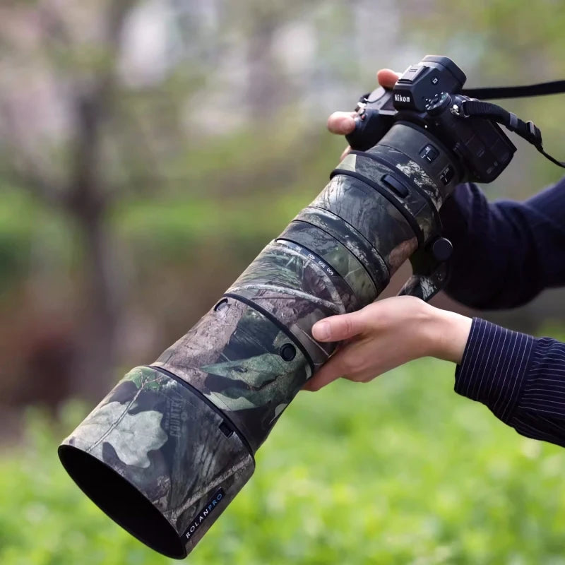 ROLANPRO Lens Coat For Nikon Z 180-600mm F/5.6-6.3 VR Waterproof Protective Case Camouflage Rain Cover Z180-600 Guns Sleeve by MVEnergo