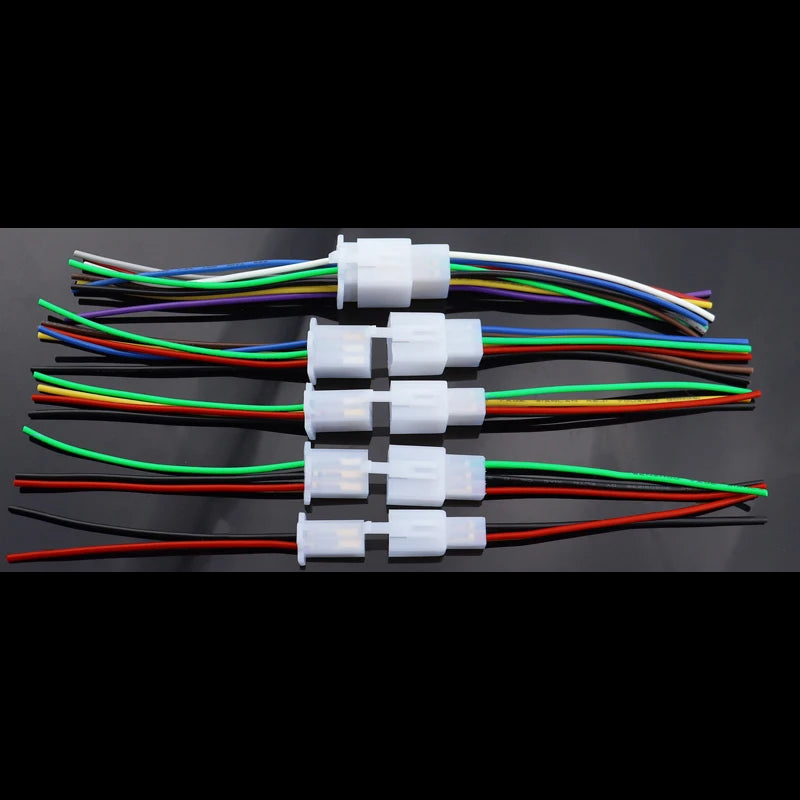 1set 2.8mm 2/3/4/6/9 pin Automotive Quick connection Electrical wire connector Male Female cable terminal plug Kits Motorcycle