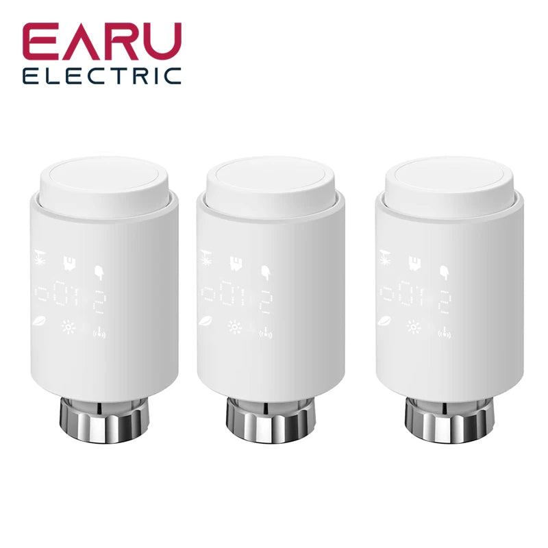 Tuya Smart ZigBee Radiator Actuator TRV Programmable Thermostatic Radiator Valve App Remote Temperature Controller Support Alexa