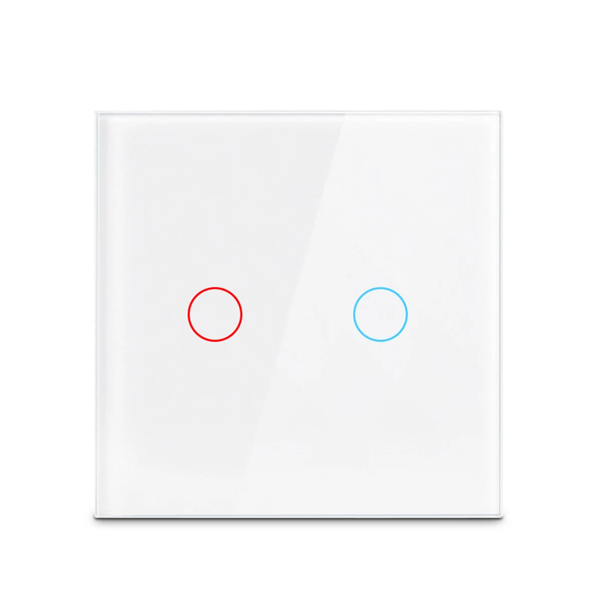 EU US Wall Touch Switch Crystal Tempered Glass Panel Light Switches 1/2/3 Gang 1 Way LED Indicator Sensor Electrical Button by MVEnergo