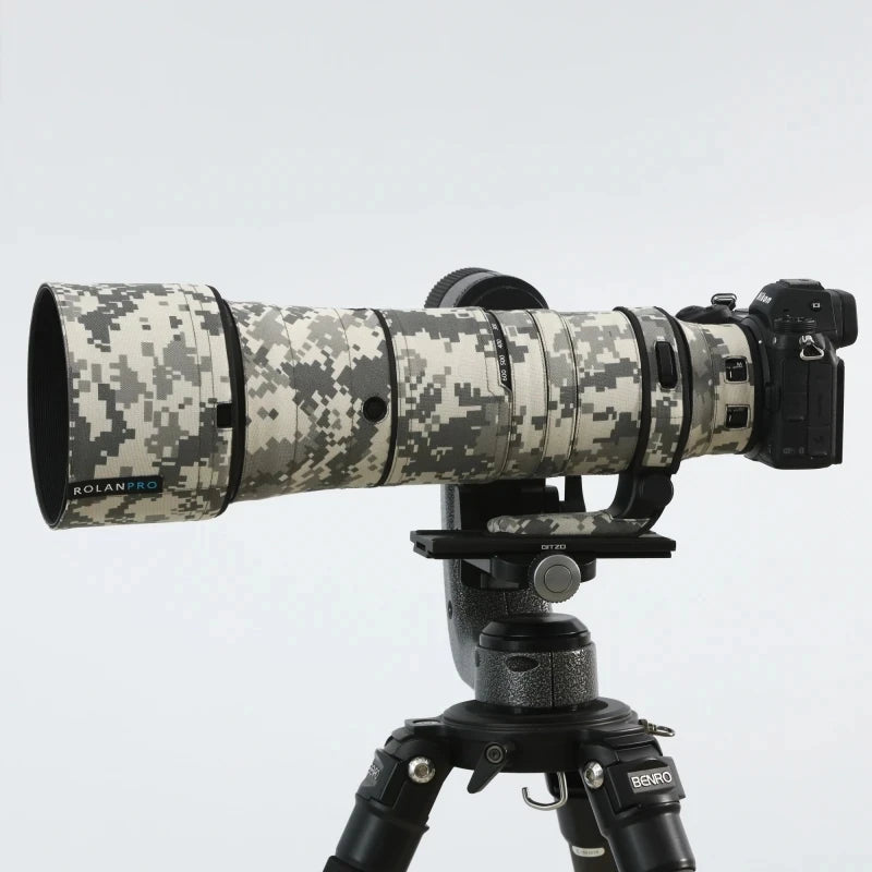 ROLANPRO Lens Coat For Nikon Z 180-600mm F/5.6-6.3 VR Waterproof Protective Case Camouflage Rain Cover Z180-600 Guns Sleeve by MVEnergo