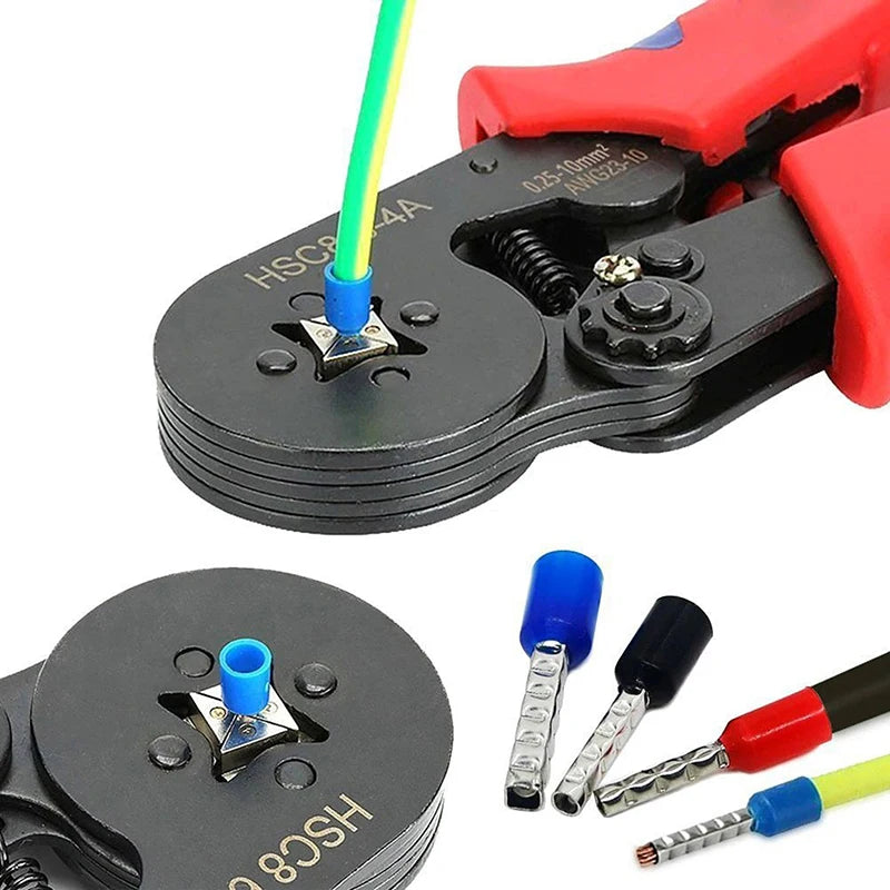 400 Pcs Durable Wire Connect Insulated Connector Crimp Terminator Cold Pressed Insulated Termina E0508 7508 1008 1510 2512 4012