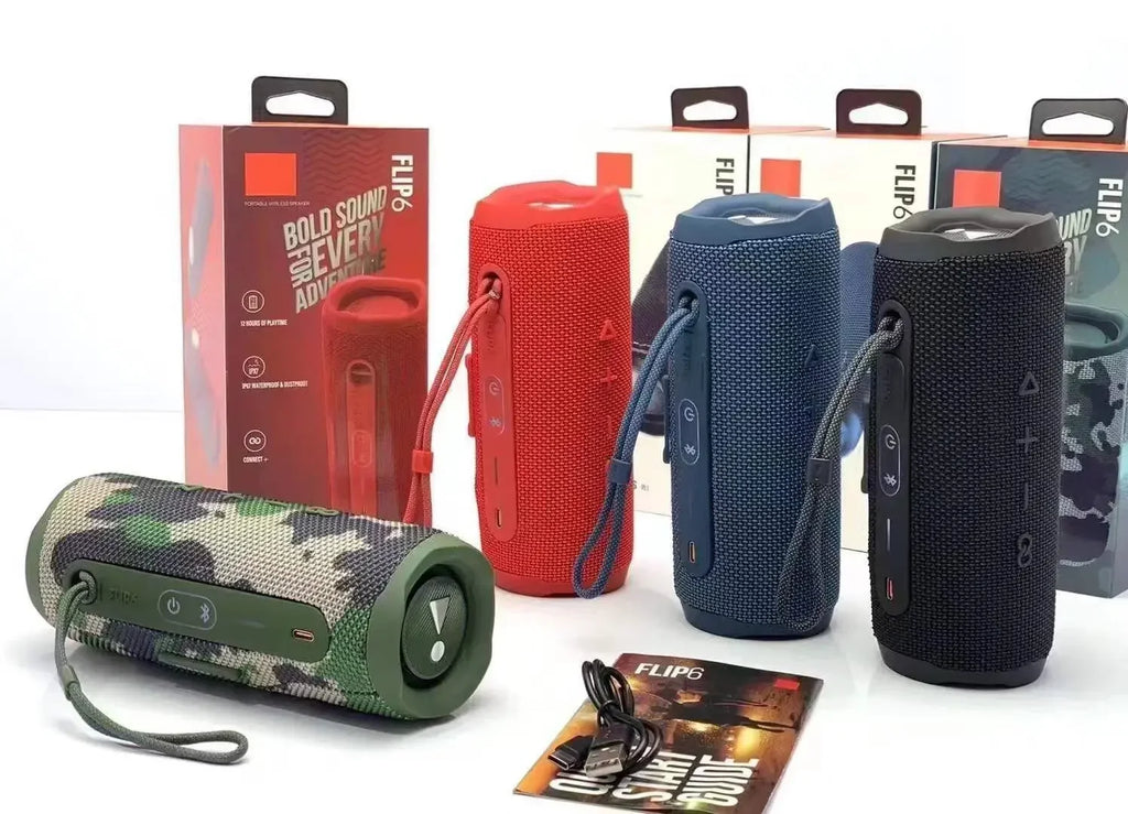 New Flip6 Bluetooth Audio Multi-FunctionTWS Audio Caixa De Som Outdoor Portable Subwoofer Wireless Home Theater Dual Speaker by MVEnergo