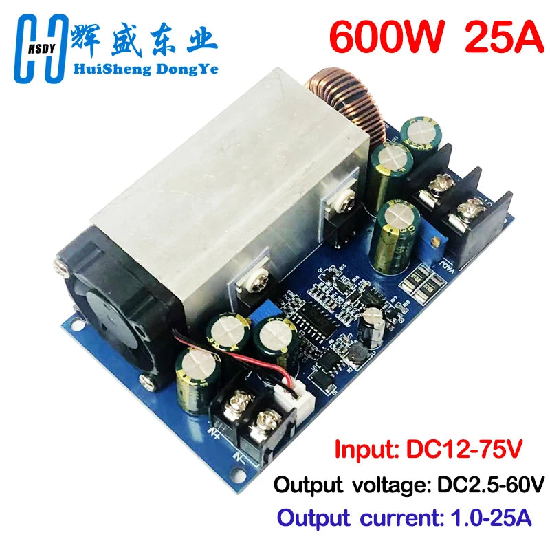 DC12-75V 600W 25A DC-DC Buck Constant Voltage Constant Current Converter Buck Regulator Adjustable Power Module by MVEnergo
