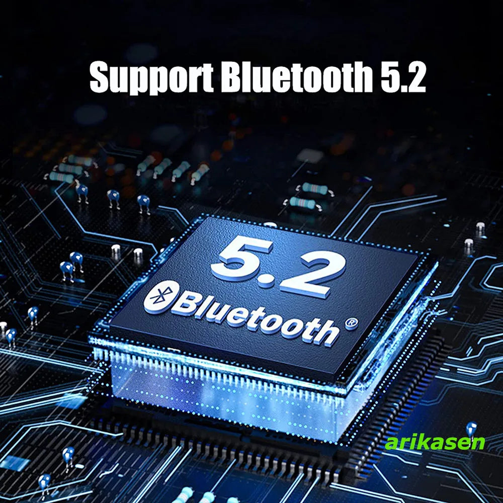 Open Ear Headphones TWS Wireless Bluetooth Earphones Noise Cancelling Microphones Headsets with Lights for Night Runnning Sport by MVEnergo