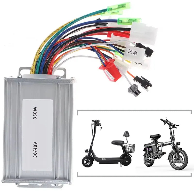 Electric Bicycle Accessories 36V/48V Electric Bike 350W Brushless DC Motor Controller For Electric Bicycle E-bike Scooter by MVEnergo