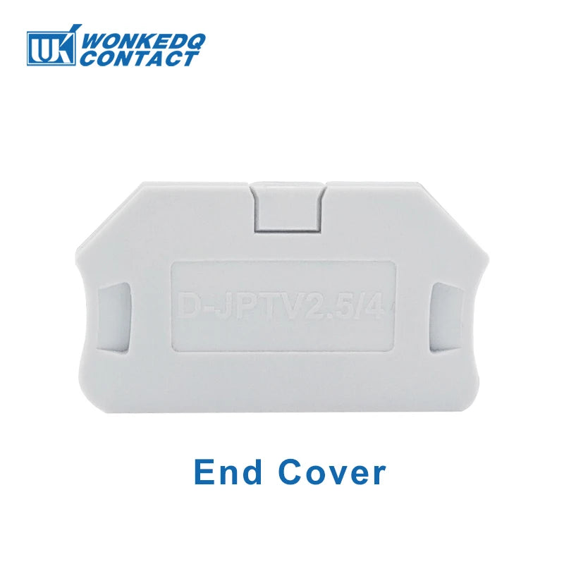 10Pcs PTV 2.5 DIN Rail Terminal Block Side-Entry Push-in Connection 2.5mm² 12 AWG Cable Wiring Electrical Wire Connector PTV2.5