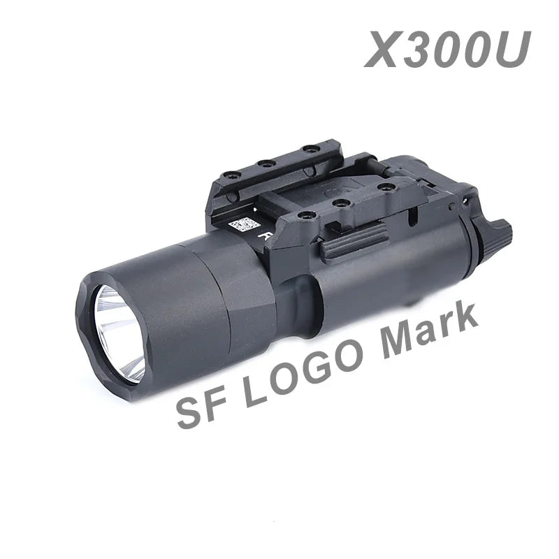 Tactical Surefir X300 X300U Ultra X300V XH35 Metal Pistol Gun Strobe LED Light Fit 20mm Rail Airsoft Hanging Hunting Flashlight by MVEnergo