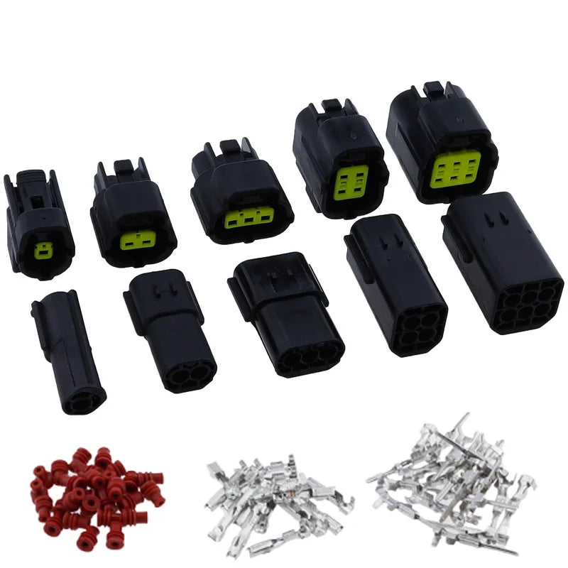 1 2 3 4 6 8 10 12 16 Pin Denso Auto Waterproof Wire Connector Electrical Plug Car Sealed Truck Harness Socket With Terminal