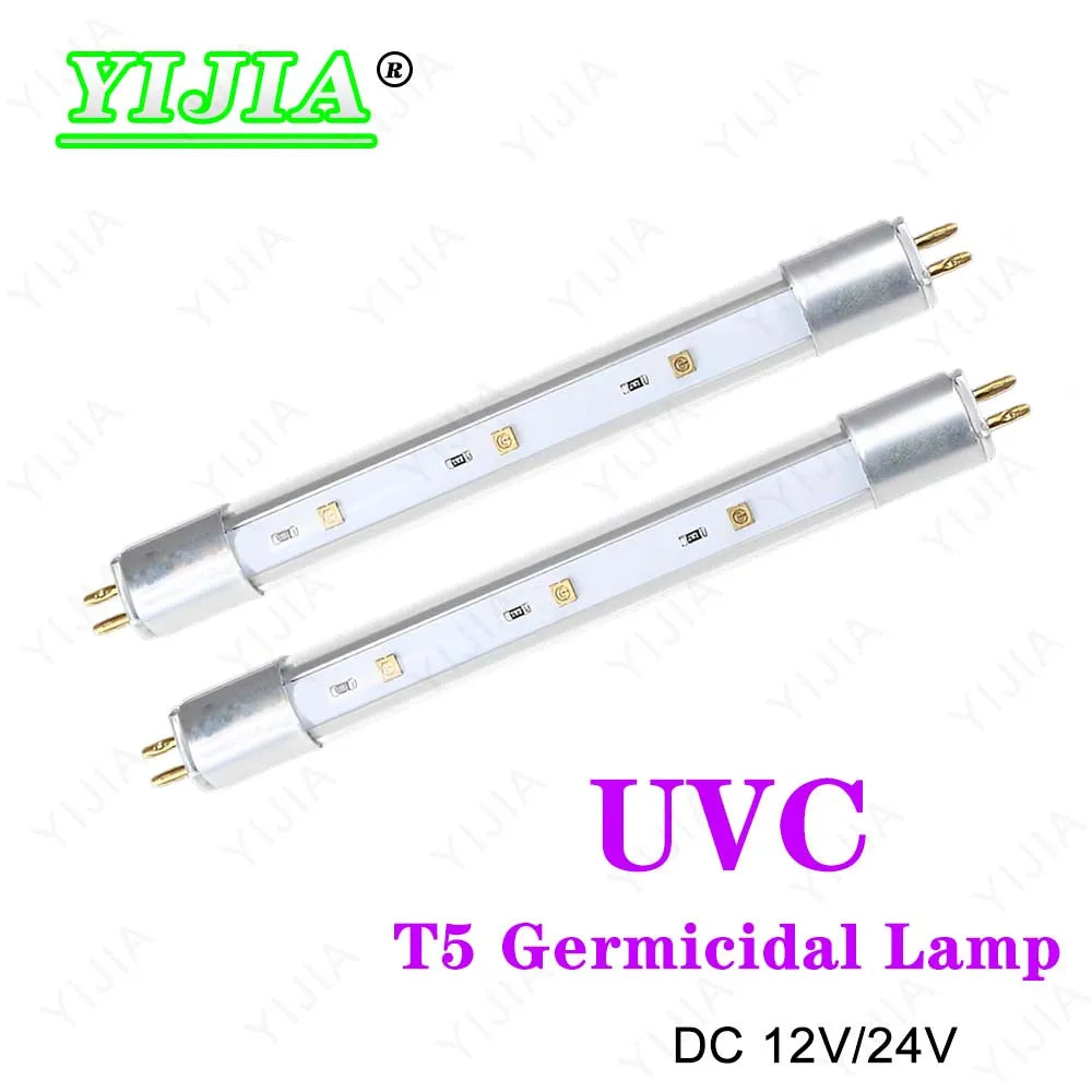 High Quality T5 Deep UV LED Ultraviolet Tube Lamps 270nm 280nm UVC with UVA 12V 24V For Purification Disinfection Sterilization by MVEnergo