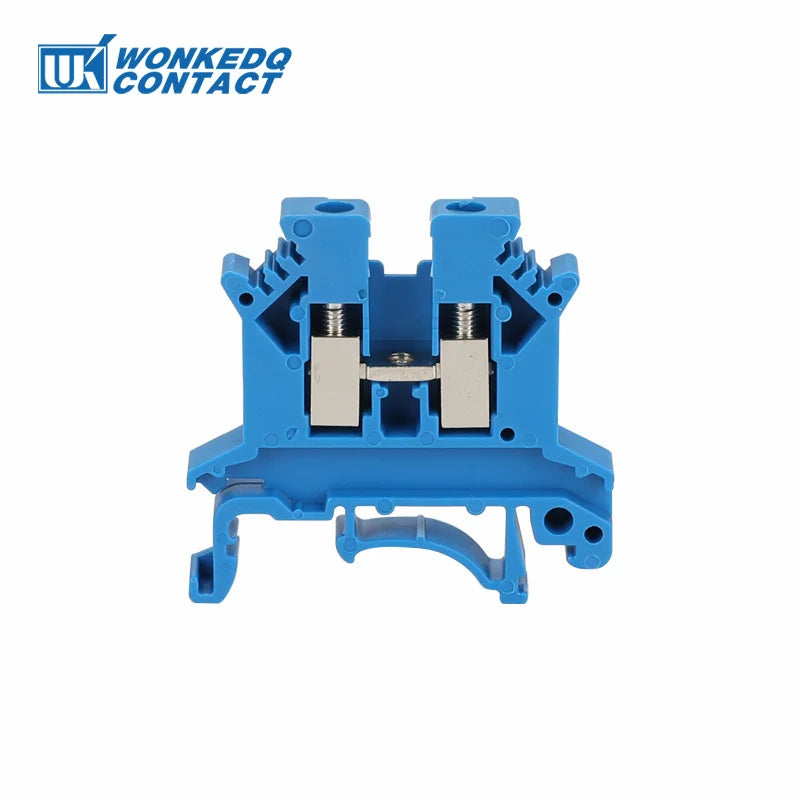 10Pcs UK 2.5 Terminal Block UK2.5B Screw Connection Connect Strip 2.5B 2.5mm² Cable Electrical Din Rail Wire Connector