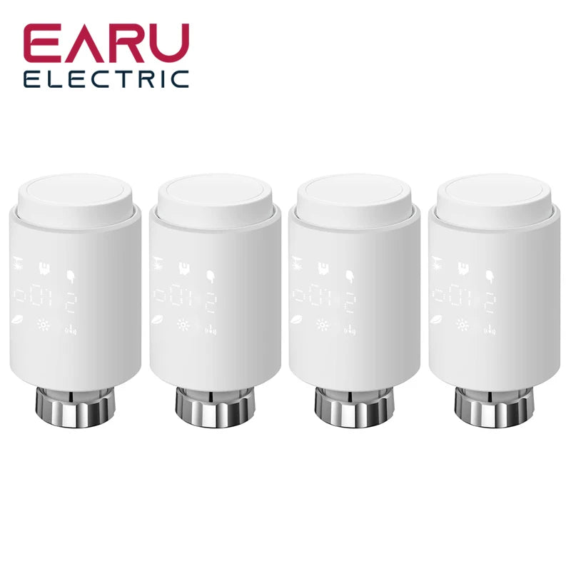 Tuya Smart ZigBee Radiator Actuator TRV Programmable Thermostatic Radiator Valve App Remote Temperature Controller Support Alexa