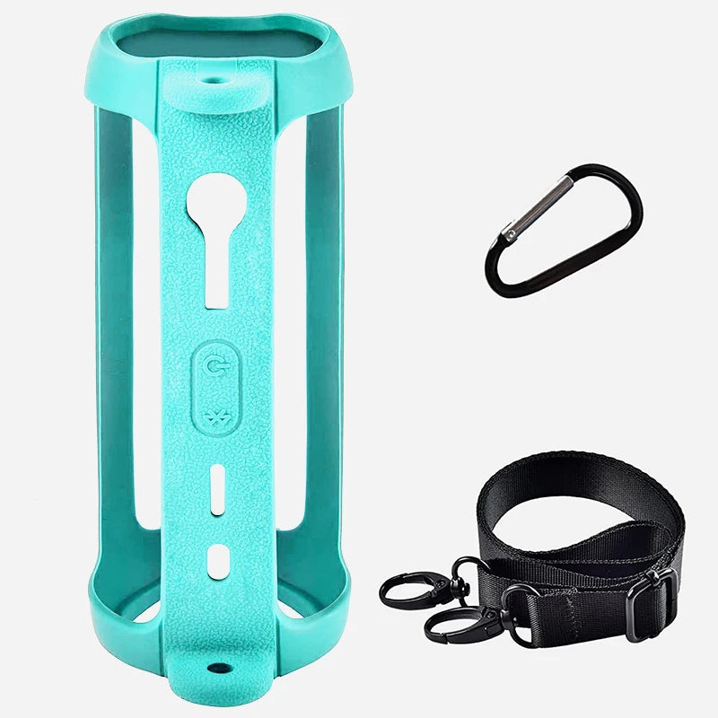 ZOPRORE Silicone Sling Speaker Case Cover for JBL Flip 6 Portable Soft Protective Case for JBL Flip6 Wireless Bluetooth Speaker by MVEnergo